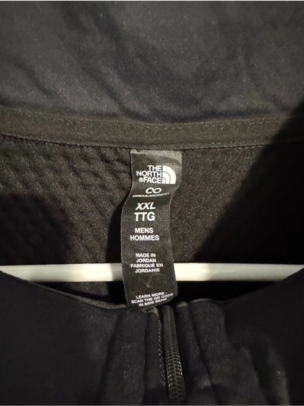 The North Face Men’s Black Half-Zip Textured Pullover Office Classic Golf XXL